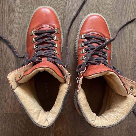 Shoe the Bear Agda boots in red brown size 40 8.5 - Picture 6 of 10